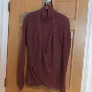 NWOT Express Mock Neck Wrap Sweater